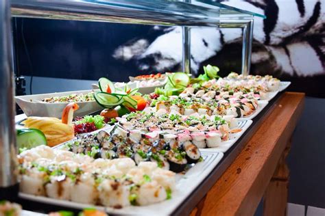 all you can eat sushi buffet.